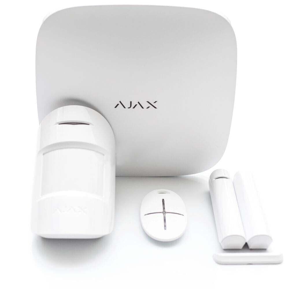 Ajax wireless alarm StarterKit — hub, motion sensor, door contact, key fob