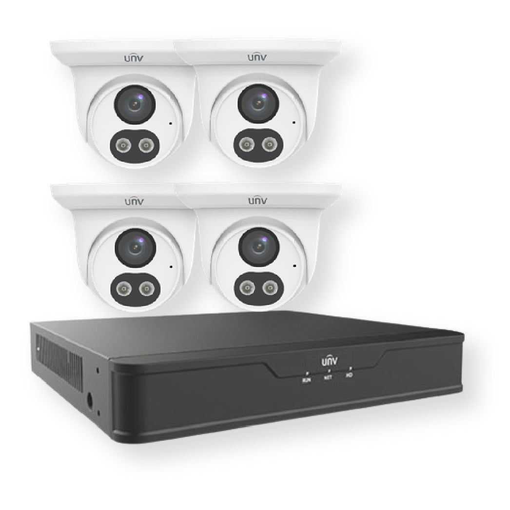4CH POE NVR WITH 8MP/4K FULL COLOR Night IPC KIT- AIB